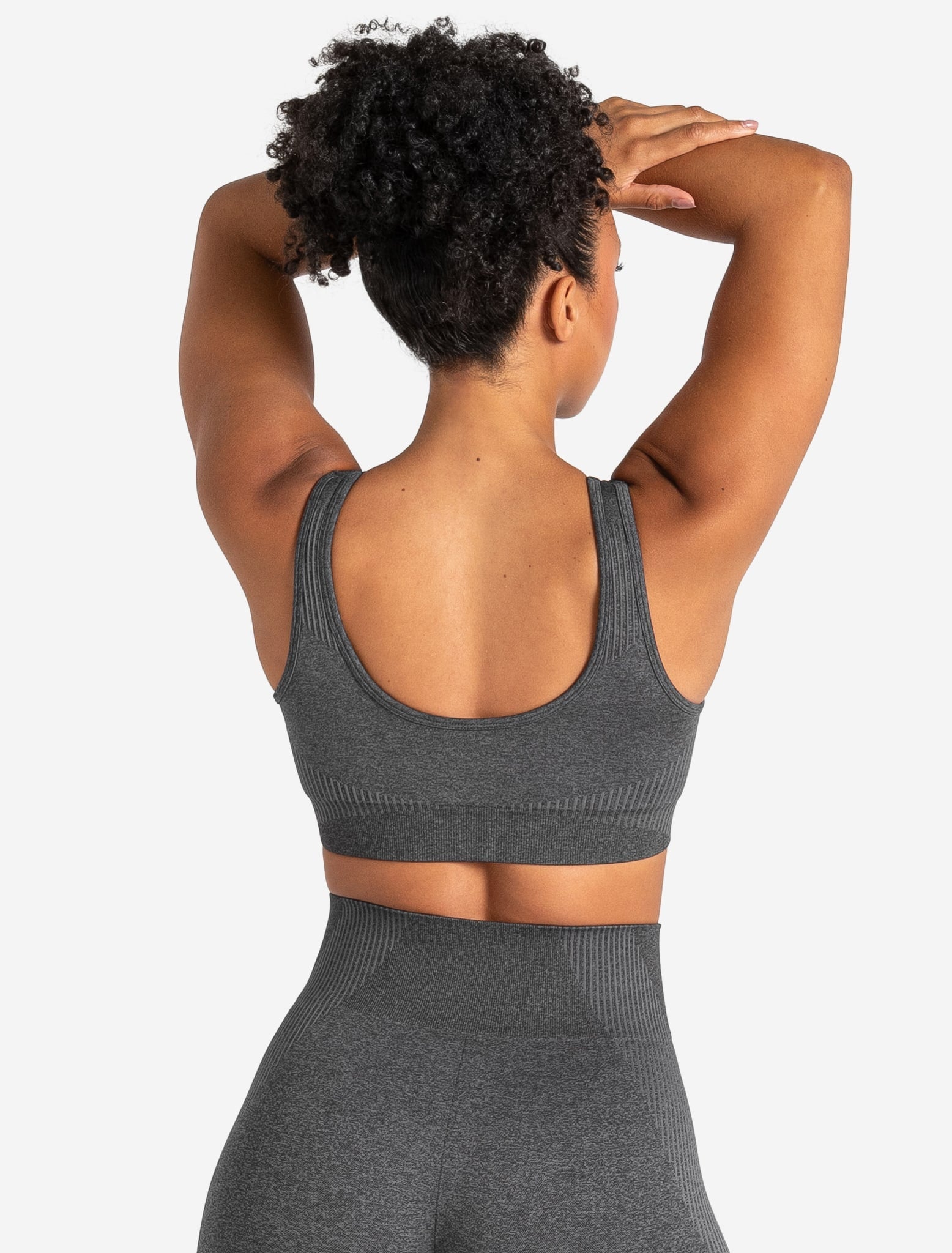 ADAPT 2.0 Seamless Sports Bra - Charcoal Pursue Fitness 2