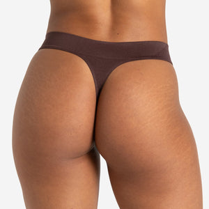 ADAPT 2.0 Seamless Thong - Cherry Brown Pursue Fitness 2