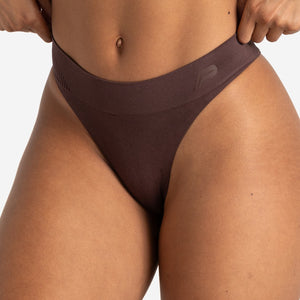 ADAPT 2.0 Seamless Thong - Cherry Brown Pursue Fitness 1