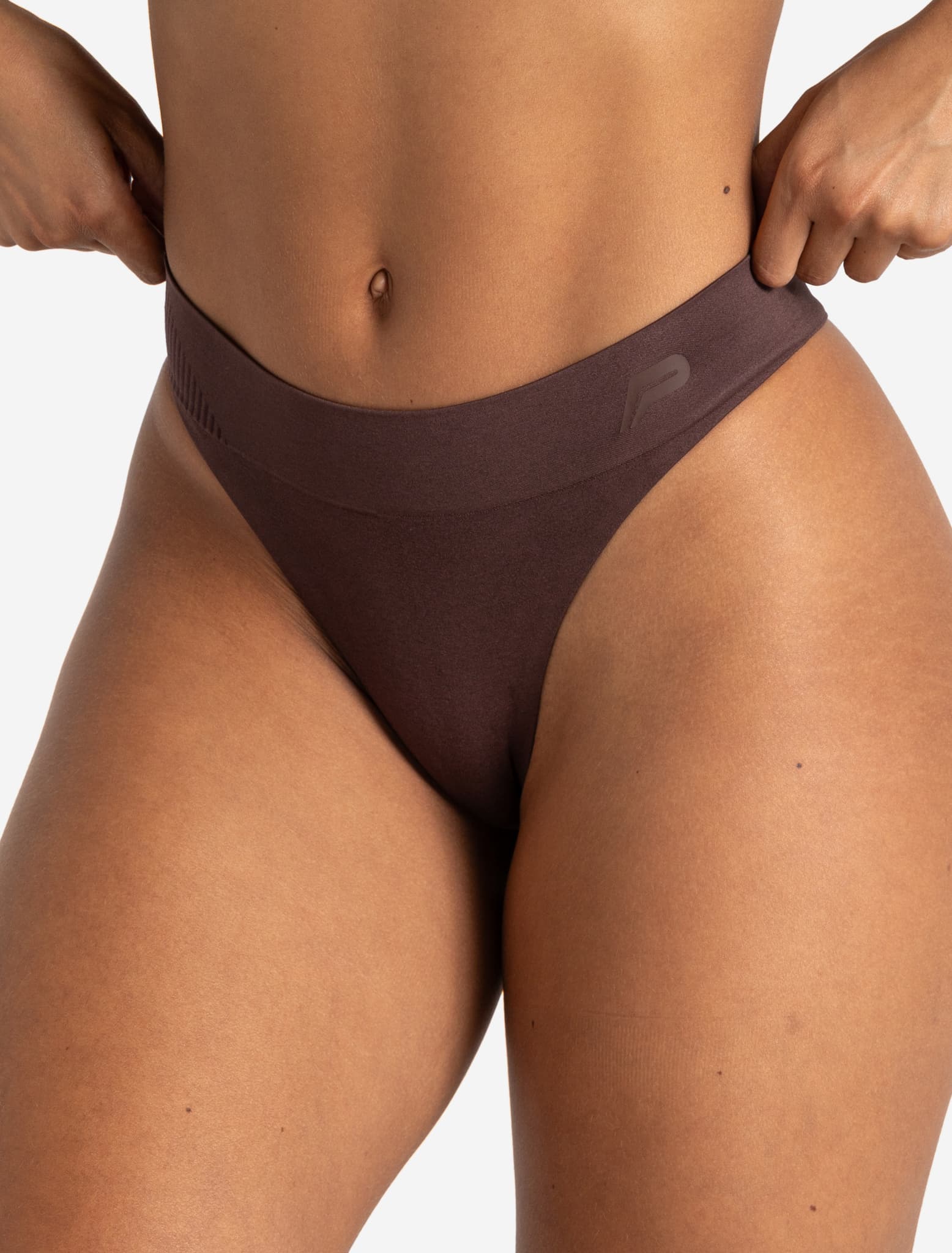 ADAPT 2.0 Seamless Thong - Cherry Brown Pursue Fitness 1