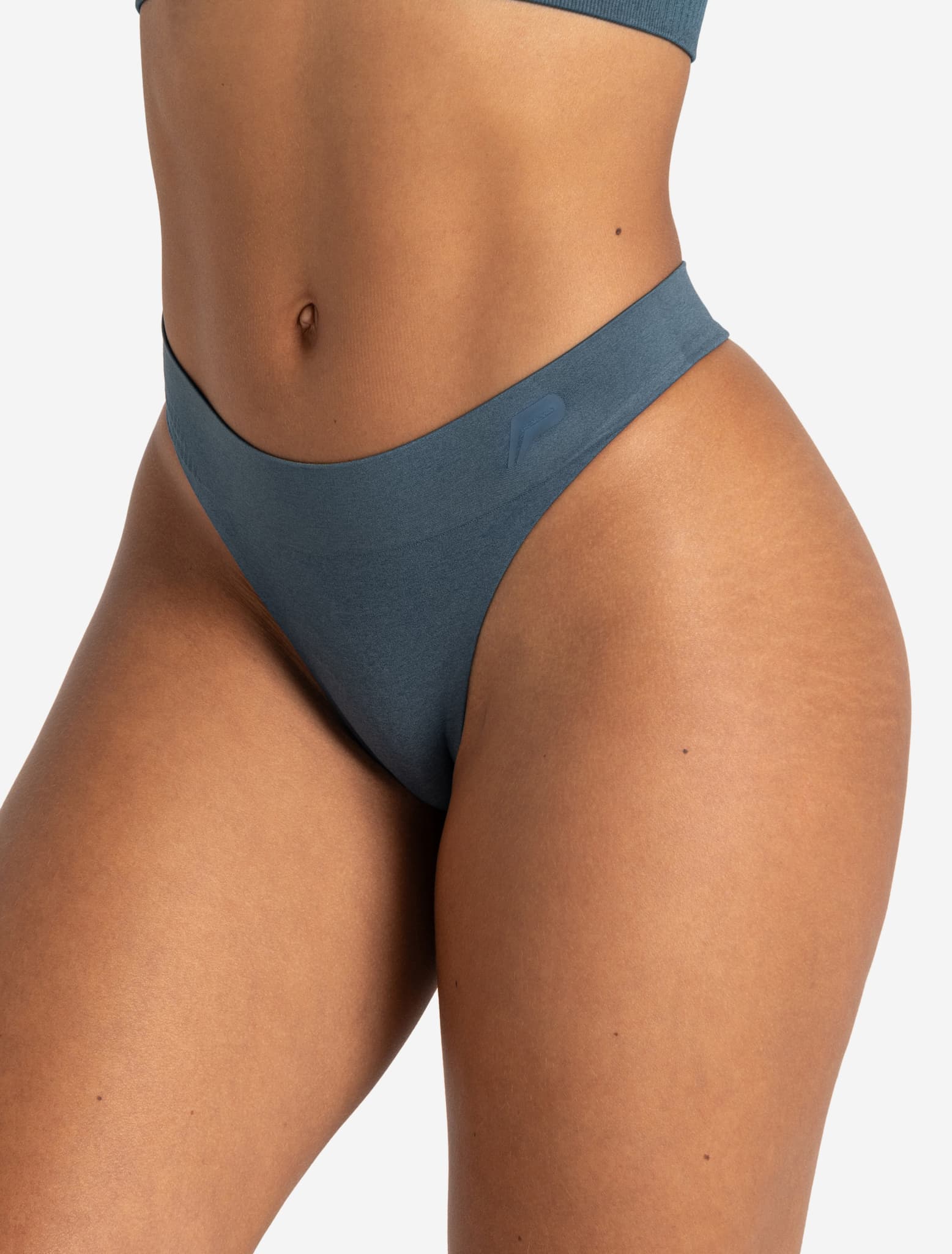 ADAPT 2.0 Seamless Thong - Petrol Blue Pursue Fitness 1