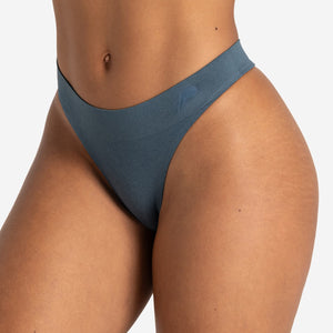 ADAPT 2.0 Seamless Thong - Petrol Blue Pursue Fitness 1