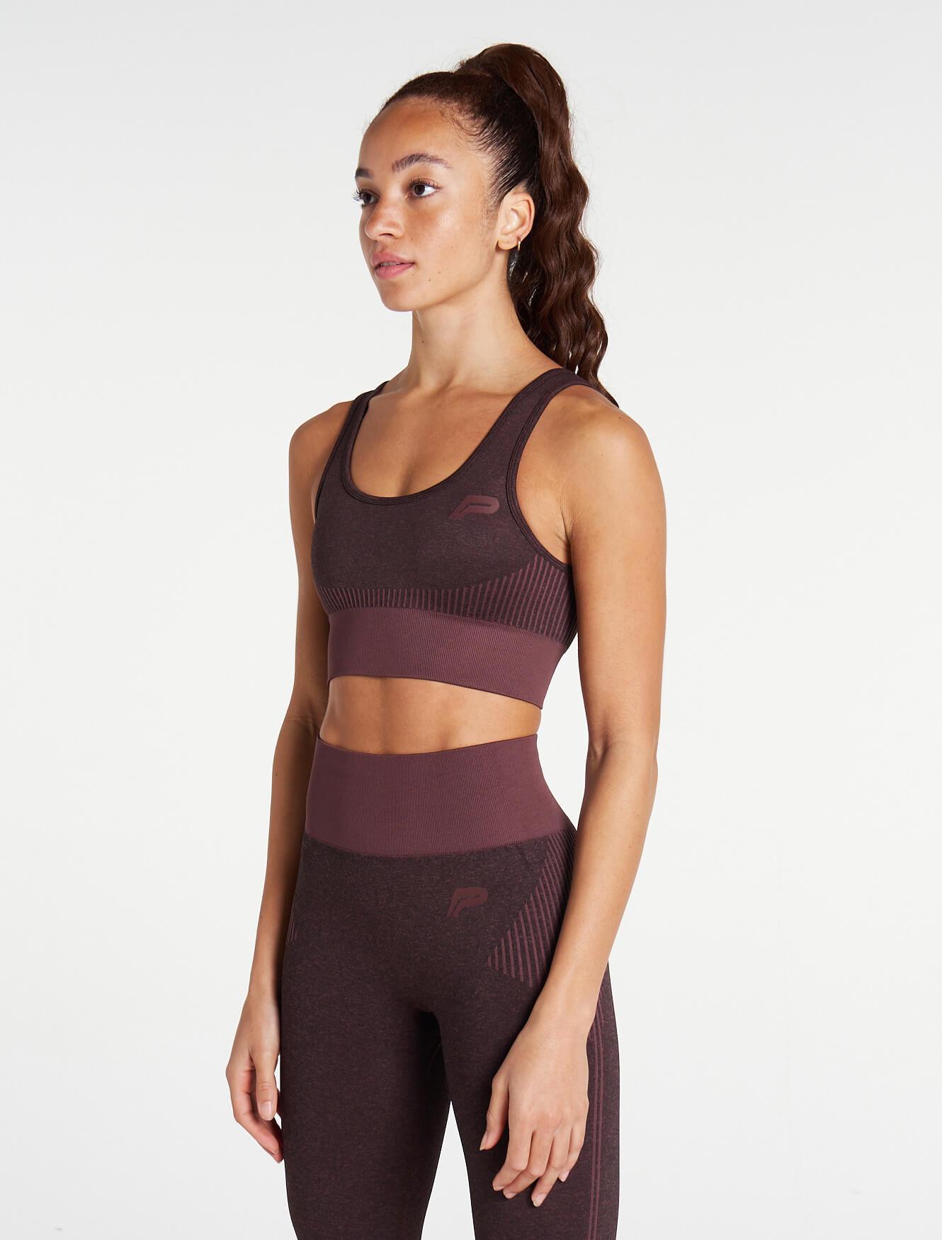 ADAPT Seamless Sports Bra / Black Cherry Pursue Fitness 3