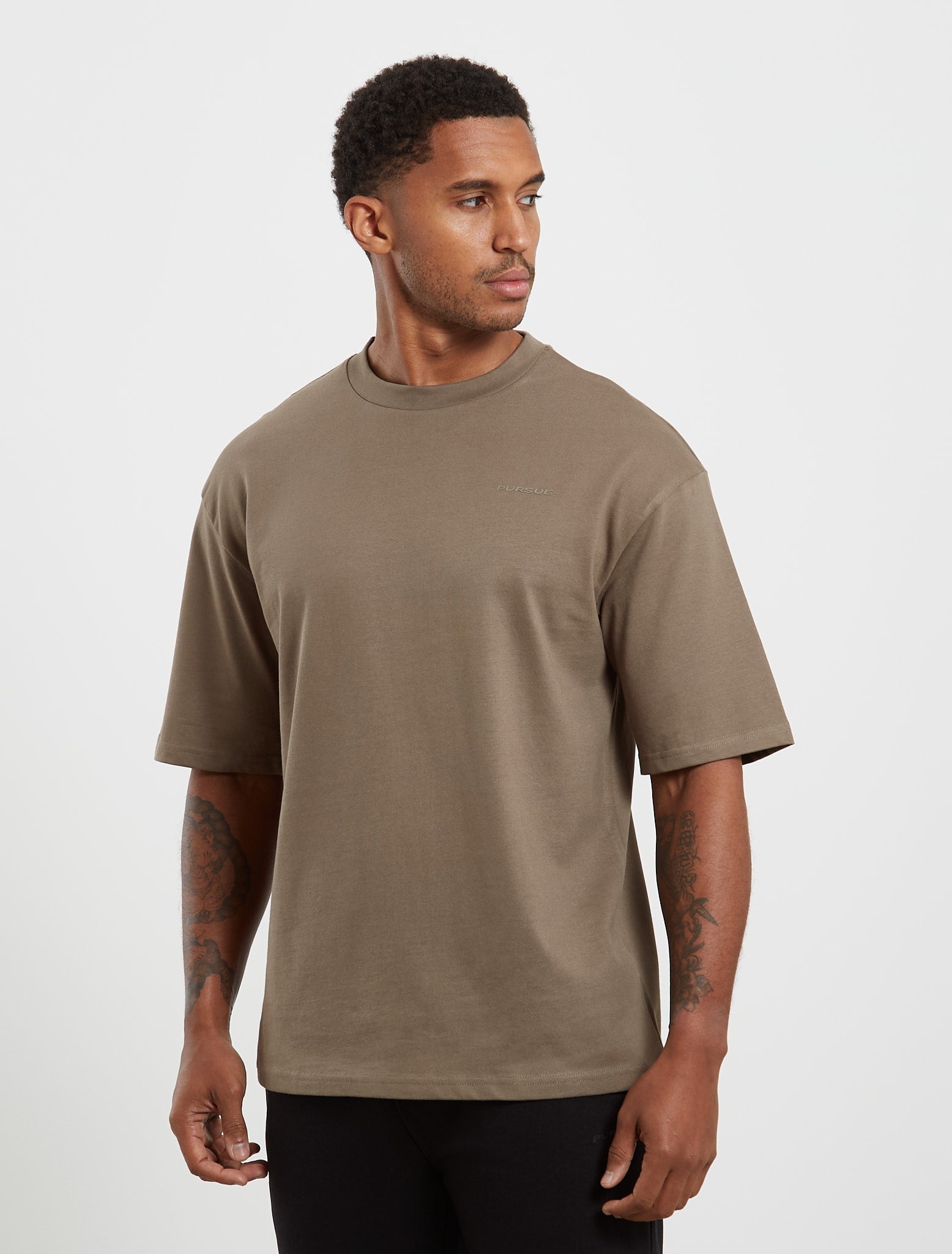 Core Oversized T-Shirt - Olive Pursue Fitness 1