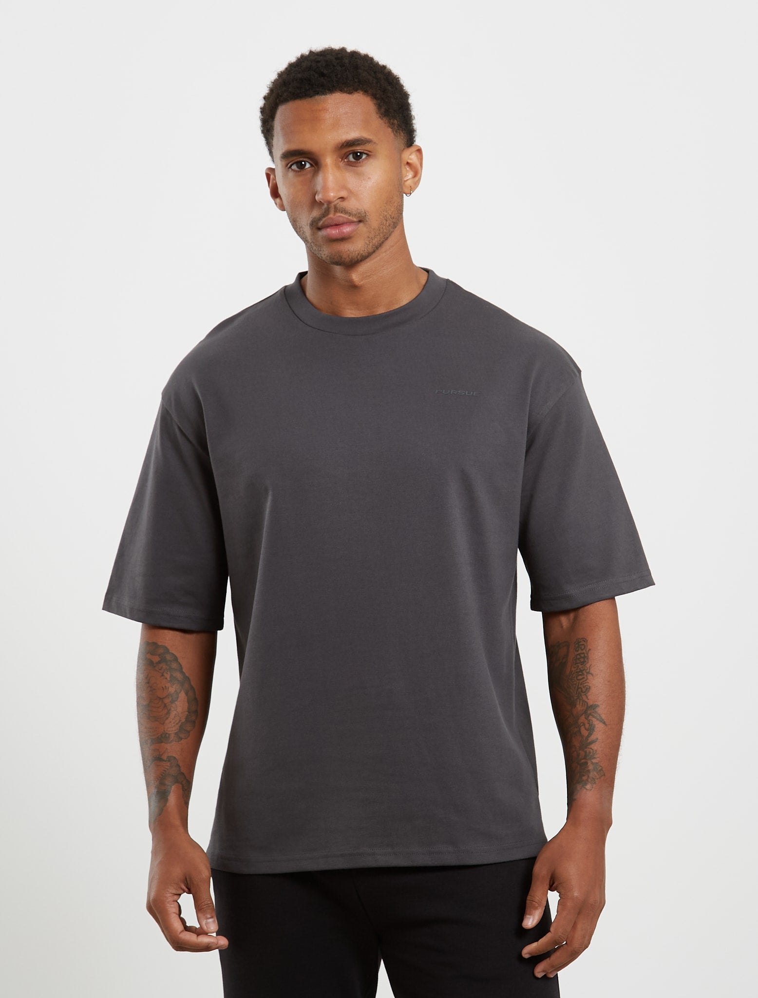 Core Oversized T-Shirt - Onyx Grey Pursue Fitness 1
