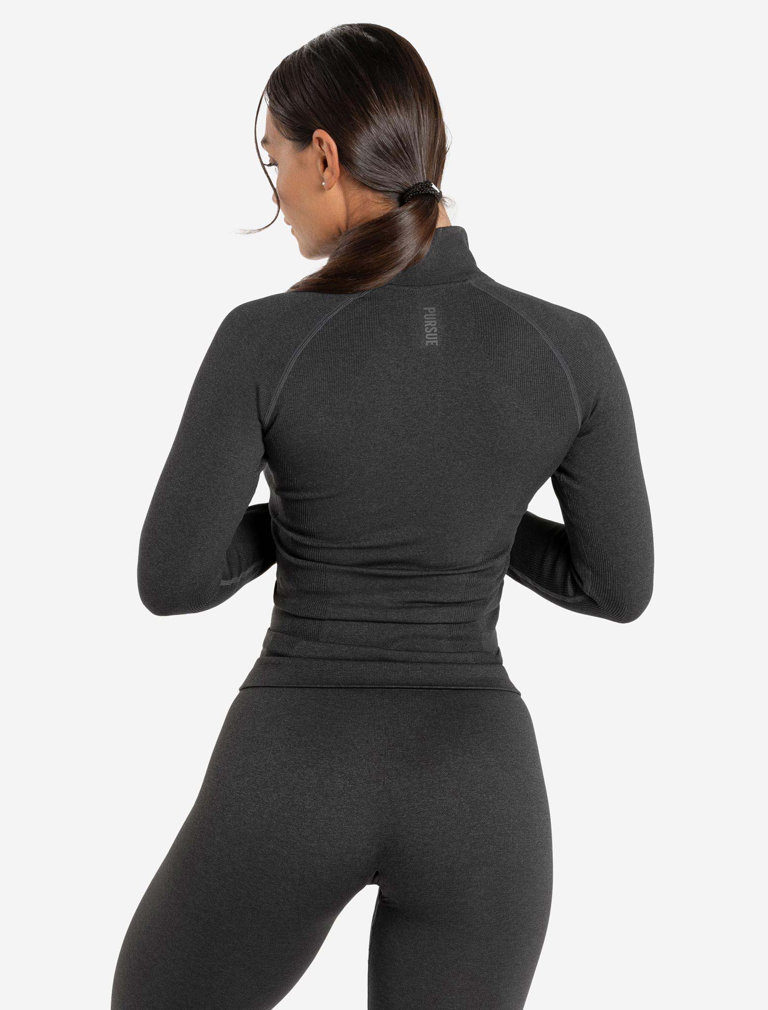 Core Seamless ¼ Zip / Black Marl Pursue Fitness 2