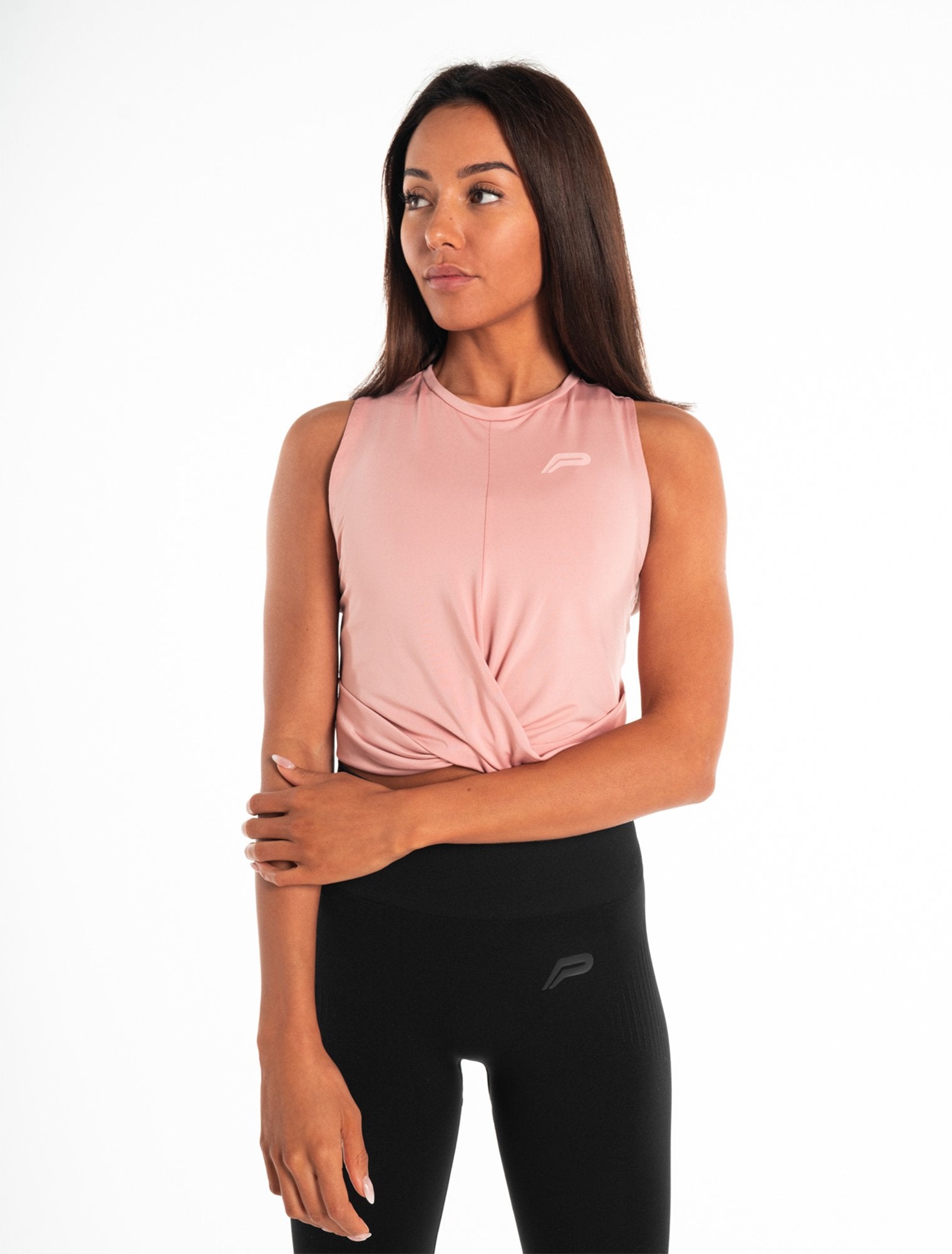 Crossover Vest / Dusky Pink Pursue Fitness 1