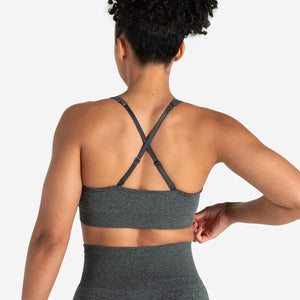 Form Seamless Sports Bra - Green Marl Pursue Fitness 2