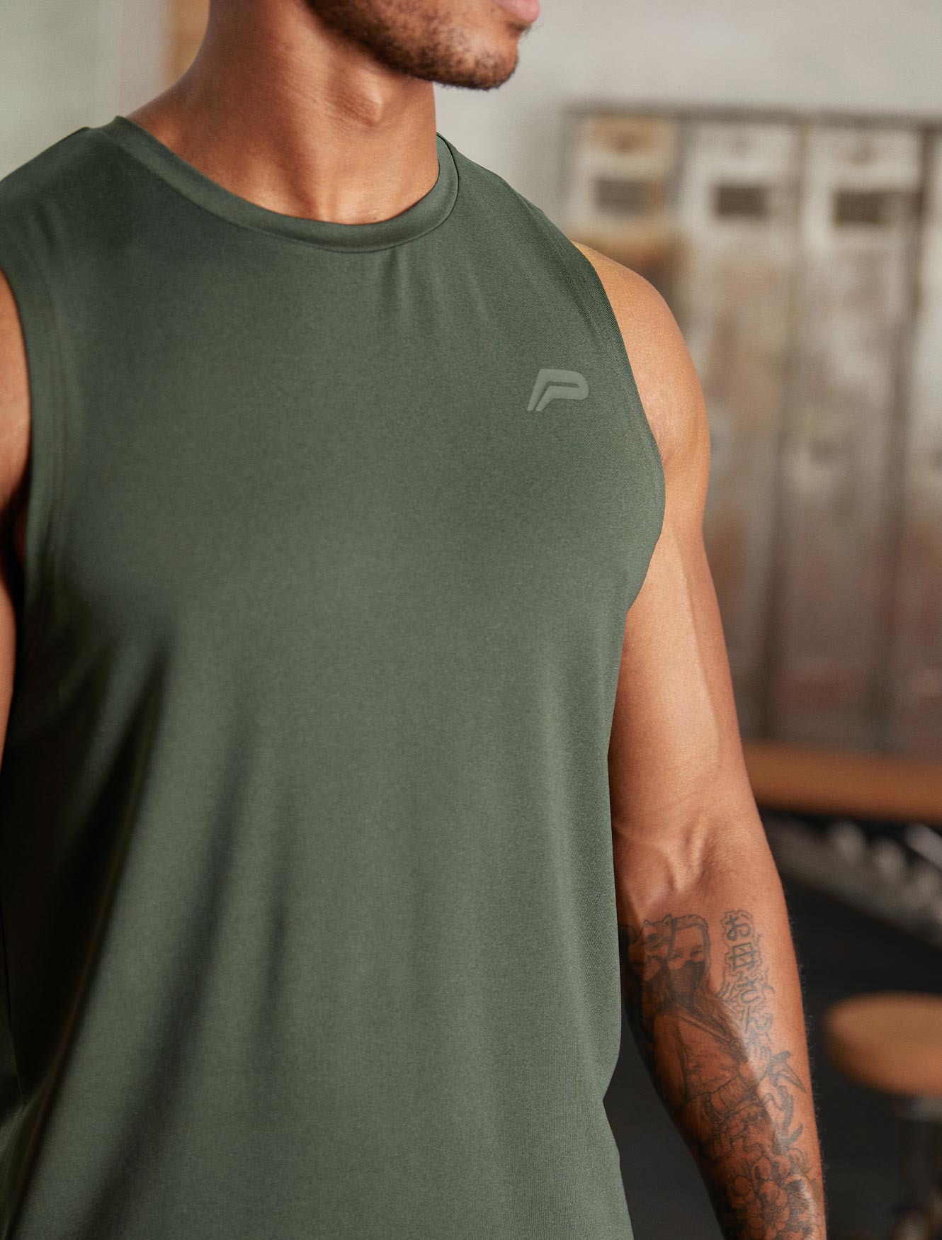 Hybrid Everyday Tank / Olive Marl Pursue Fitness 2