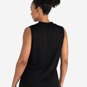 Lightweight Oversized Gym Tank - Black Pursue Fitness 2