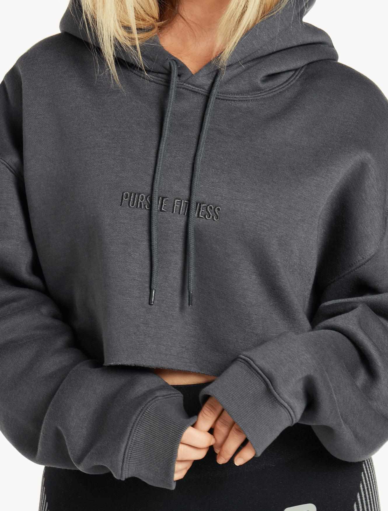 Oversized Crop Hoodie / Slate Pursue Fitness 2
