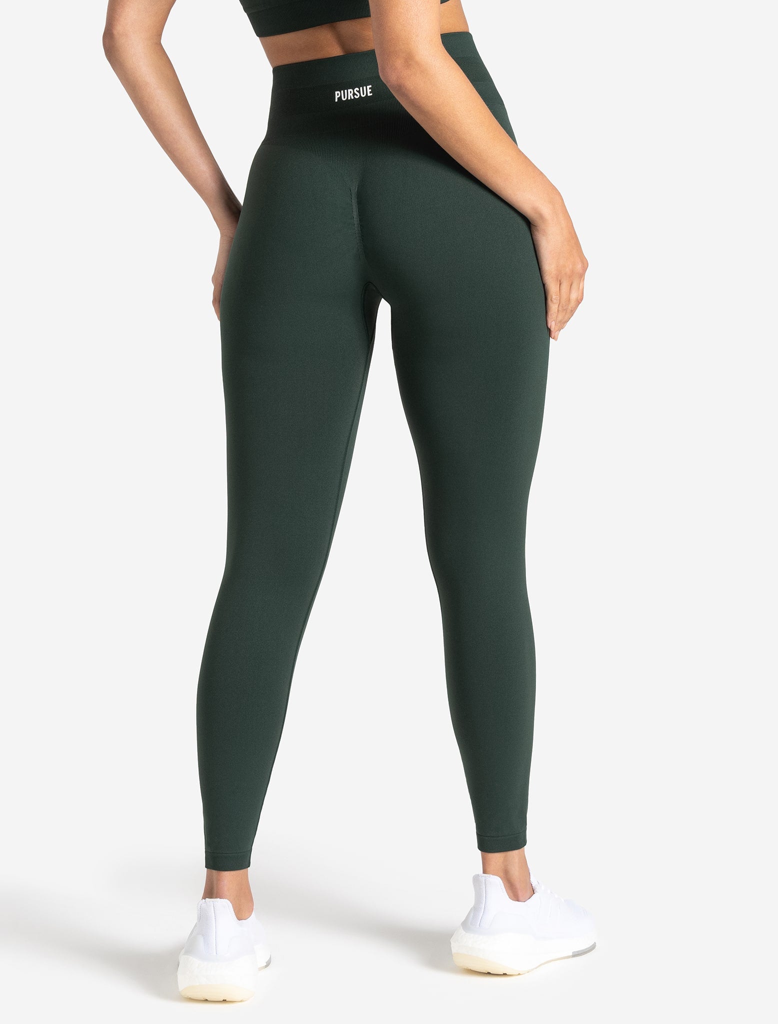 Scrunch Seamless Leggings - Forest Green Pursue Fitness 1