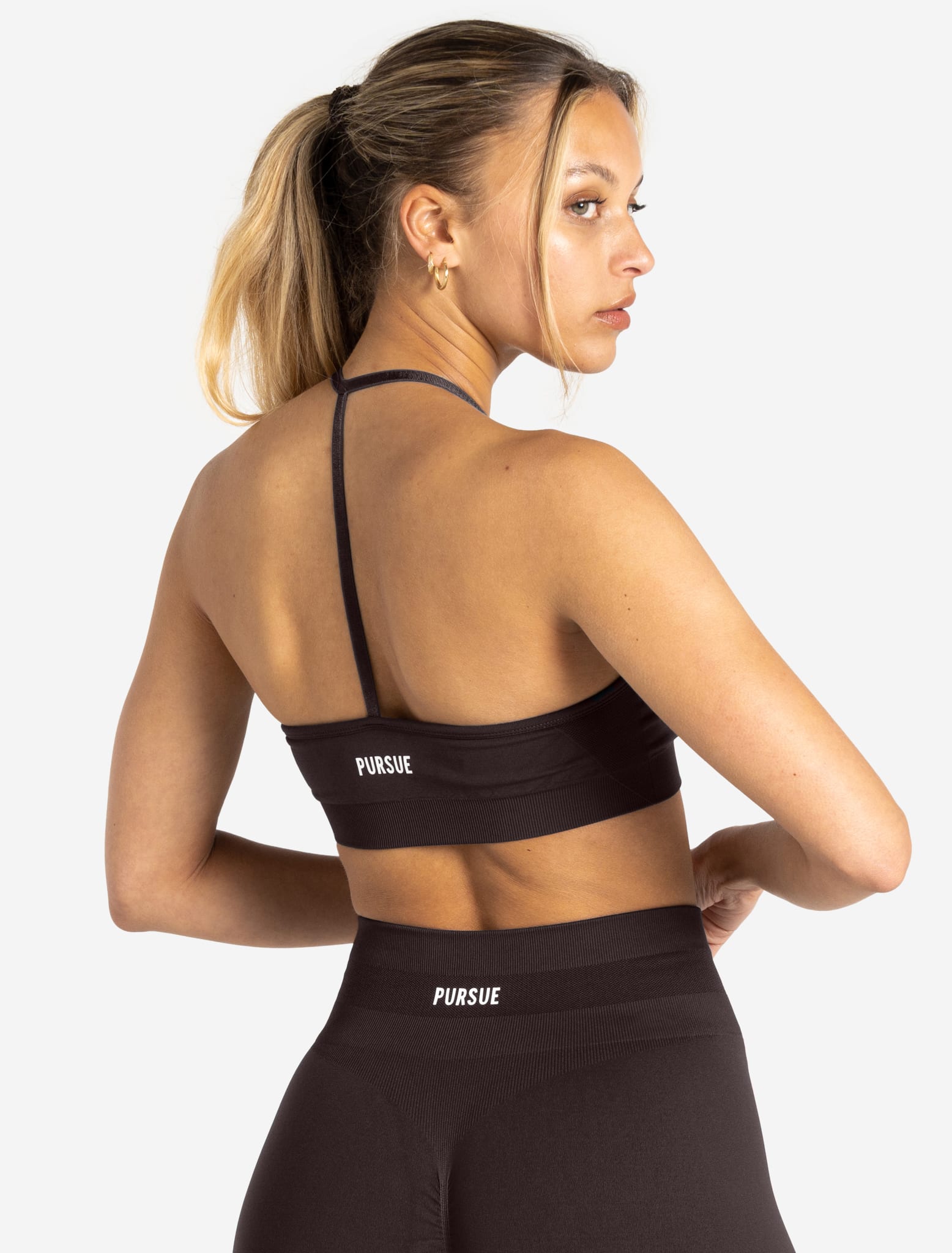 Scrunch Seamless Sports Bra - Chocolate Plum Pursue Fitness 2