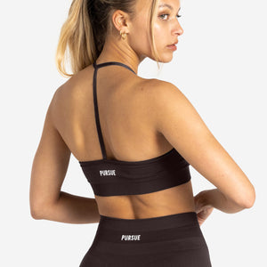 Scrunch Seamless Sports Bra - Chocolate Plum Pursue Fitness 2