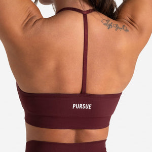 Scrunch Seamless Sports Bra - Dark Cherry Pursue Fitness 2