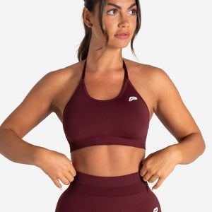 Scrunch Seamless Sports Bra - Dark Cherry Pursue Fitness 1