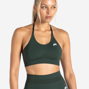 Scrunch Seamless Sports Bra - Forest Green Pursue Fitness 1