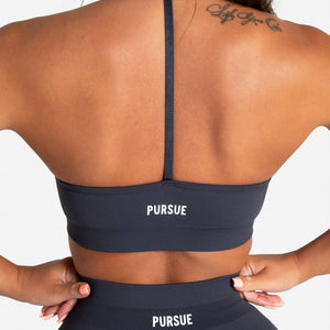 Scrunch Seamless Sports Bra - Midnight Blue Pursue Fitness 2