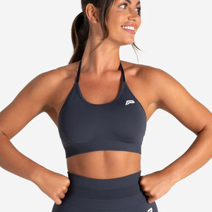 Scrunch Seamless Sports Bra - Midnight Blue Pursue Fitness 1