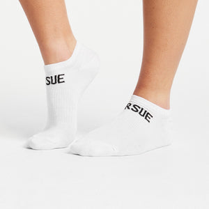 Trainer Socks / White (Unisex) Pursue Fitness 1